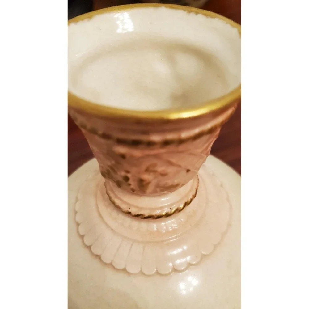 Antique Royal Bonn Floral Vase with Gilding Ceramic 9.5